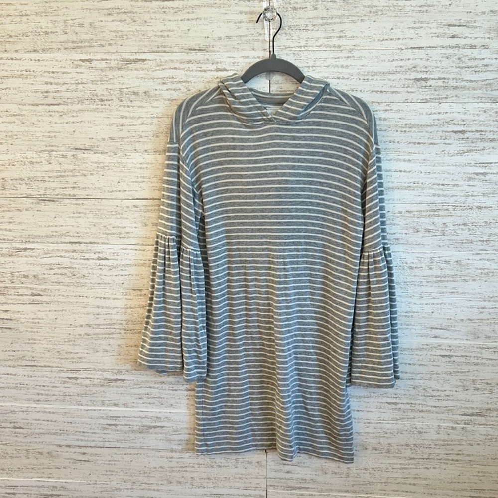 Lou & Grey 3/4 Wide Sleeve Hoodie Sweater Dress l SIZE XS